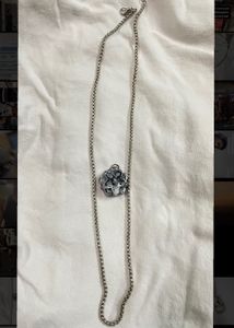 Stainless Steel Chain With A Stone Pendant
