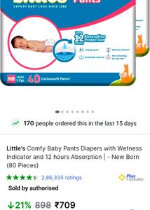 Littles Comfy Baby Pants Diapers
