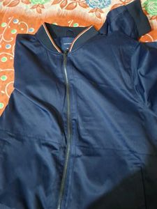 Navy Blue Bomber Jacket