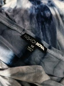 I. Blue Tie-Dye Maxi Dress