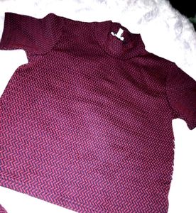Burgundy  Top &amp; Skirt Set