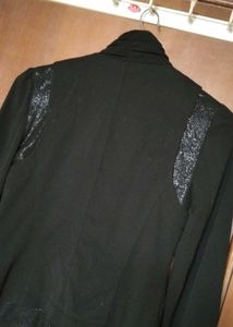 Korean black fancy short blazer for girls/women
