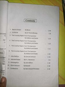 English Literature - M.A. Semester-I