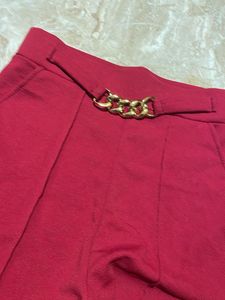 Red Wide Leg Pants