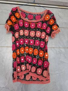 Crochet Floral Top