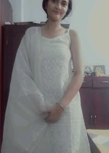 Elegant White Embroidered Kurta Set with dupatta