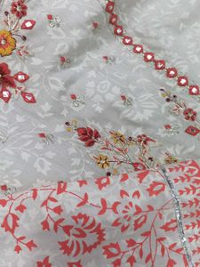 White Embroidered Anarkali Kurta