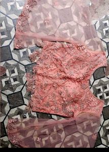 Elegant lehenga skirt and crop top  Embroidered Pe