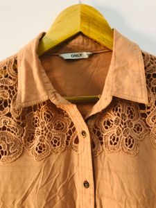 ONLY Peach Lace Blouse