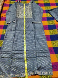 Elegant grey kurta set