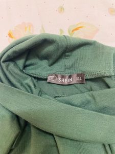 Emerald Green Turtleneck Top