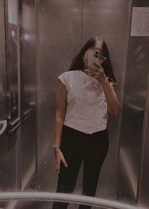 Crop Pink Strip Shirt