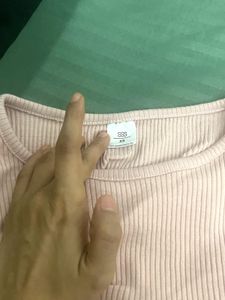 Ribbed Pink Mini Dress