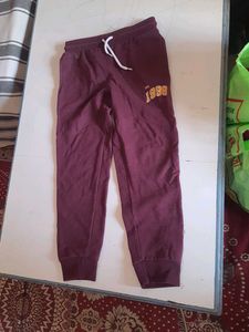 Maroon Joggers with '1988' Detail