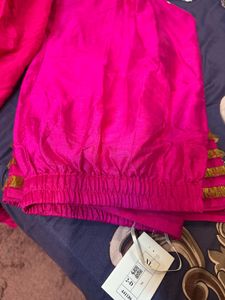 The Indian Cause Pink Gathered Anarkali Set