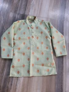 Pista Green Traditional Wear For Boys