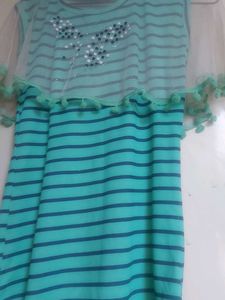 Cute Striped Girls Dress