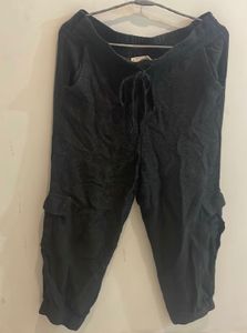 Black Charcoal Joggers (By Mango)