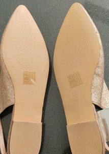Sparkly Gold Flats