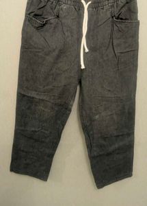 Casual Gray Denim Pants