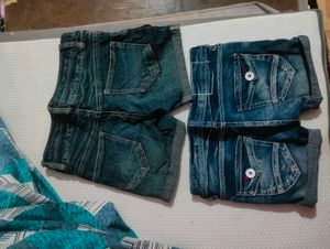 Combo Denim Hot Pants For Women