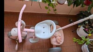Baby Tricycle with Push Handle – Good Condition