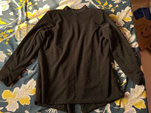 Shopper Stop, black Glitter Woman Blazer - S