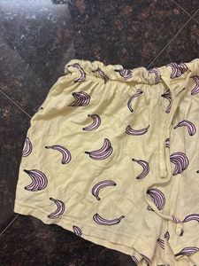Banana Print Shorts