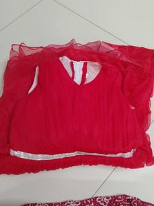 Kids flared Red Dress