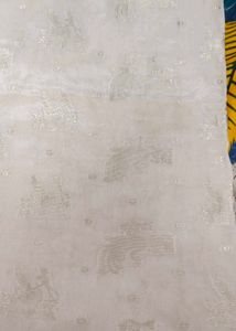 Off White And Orange Border Saree