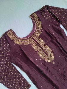 Elegant Purple Kurta Set