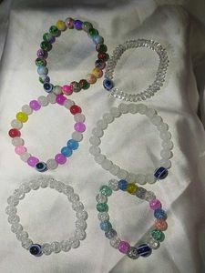 Korean Multicolour 6 Piece Bracelet Set.