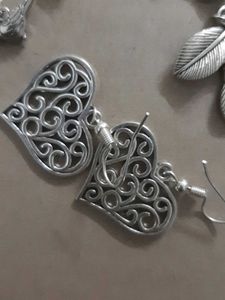 OXIDIZED SET OF 3 EARRINGS