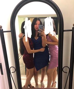 Blue Shimmer Bodycon Dress