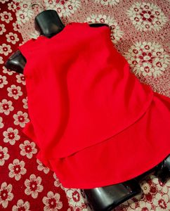 Red Sleeveless Top Two Layer Size Issues