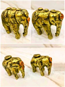 (Combo Set Of 4)Elephants family decor Showpiece