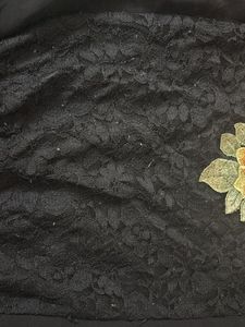Black Flowy Style Top Sleeves