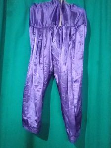 Heavy Dark Lavender Satin Salwar