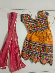 Colorful Embroidered Lehenga Choli Set