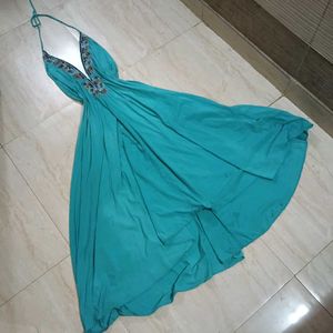 Vintage Beaded Long Dress
