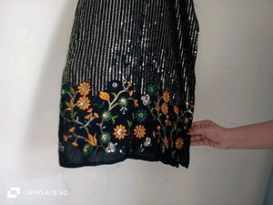 Black Sequence Kurti ✨