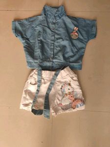 Cute Girls Denim Outfit