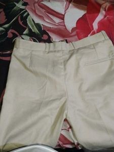 Beige Straight Leg Pants