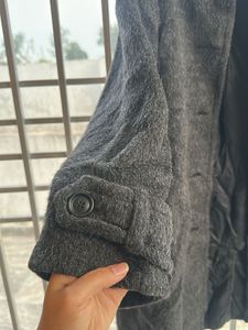 Elegant Wool Blend Overcoat