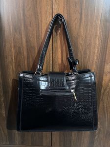 Stylish Black Tote Bag