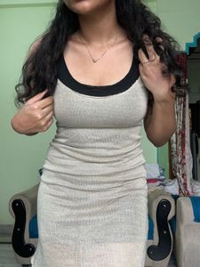 Black and Golden Mesh BodyCon Dress💛🖤
