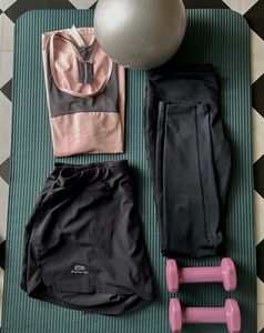 Activewear Set - Top, Shorts & Leggings
