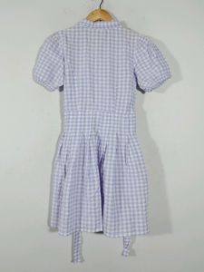 Lavender Checks Western Dress (Women&#39;s)