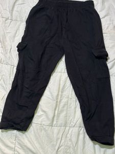 Black Cargo Sweatpants
