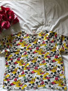 Mickey Mouse Print Tee